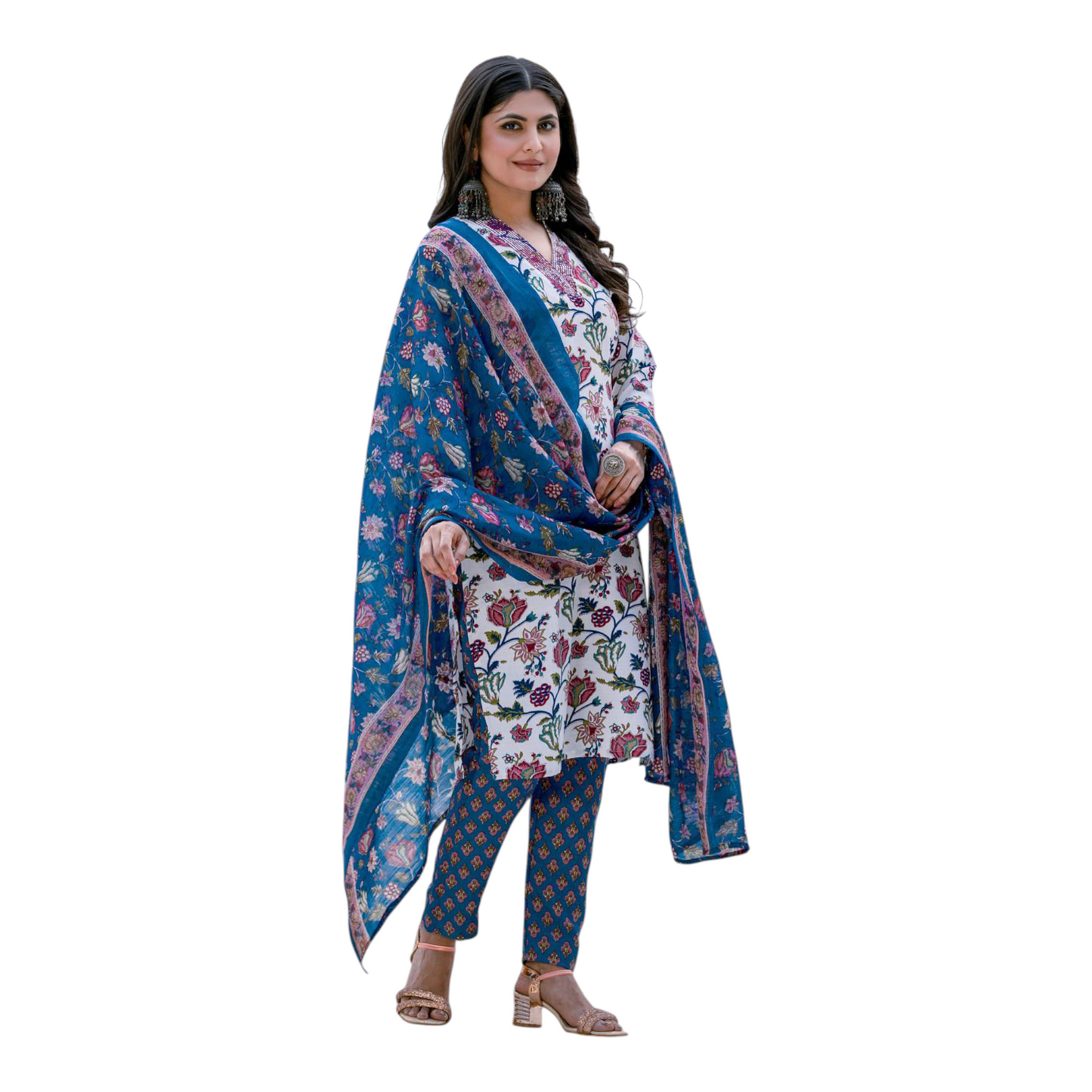 Fully Stiched Rayon Kurti Pant Dupatta