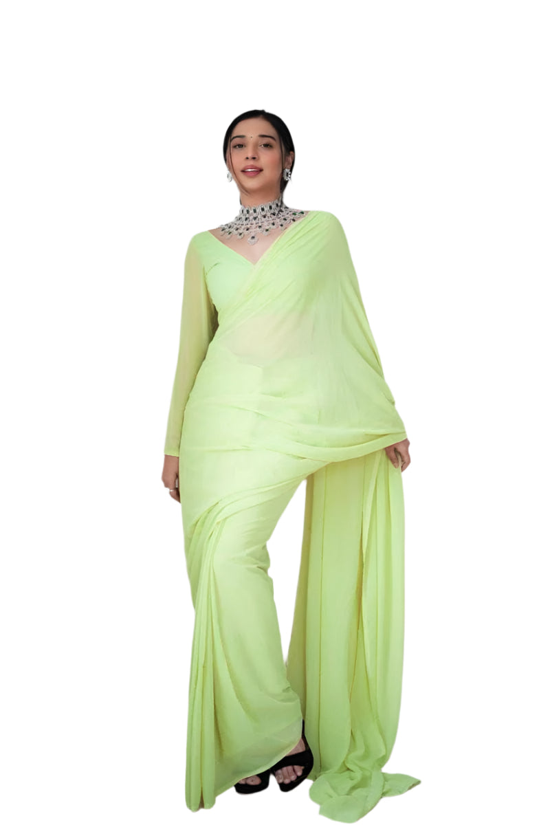 1 Min Ready To Wear Saree *BLOOMING GEORGETTE SAREE*
