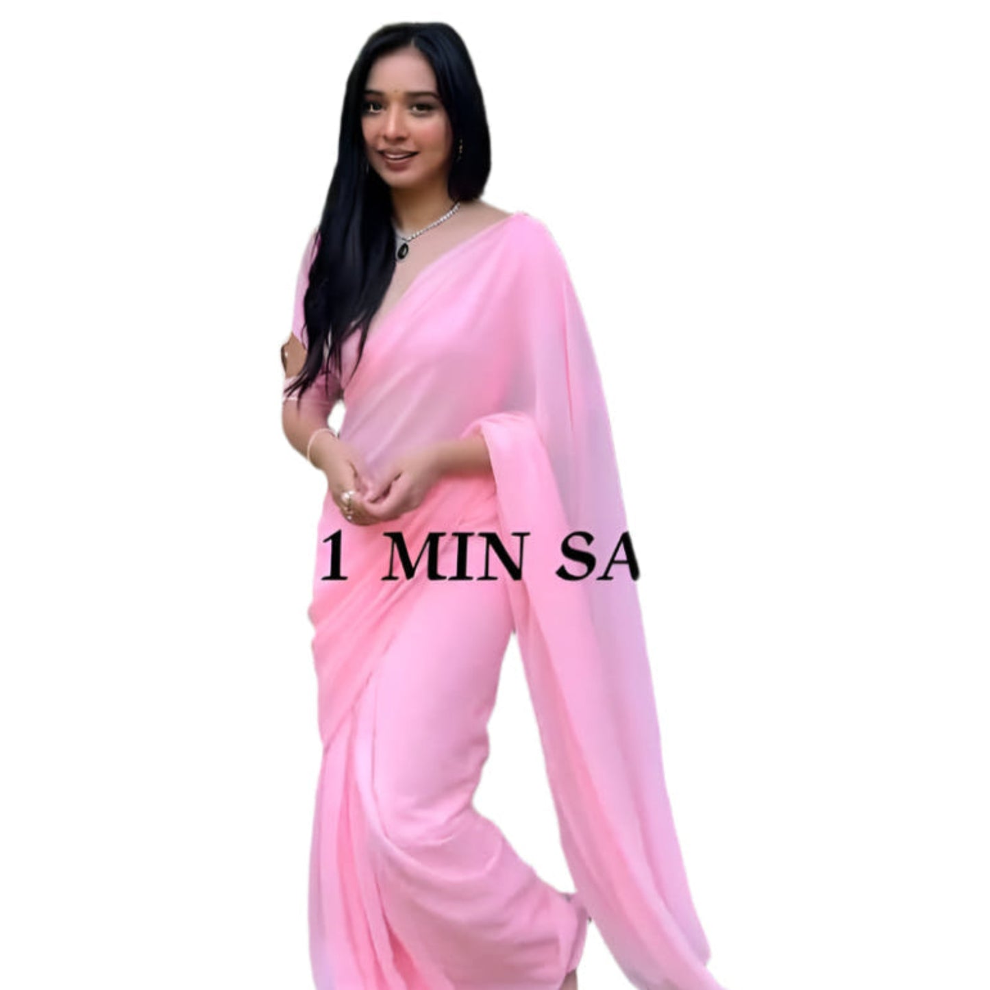 1 Min Ready To Wear Saree *BLOOMING GEORGETTE SAREE*