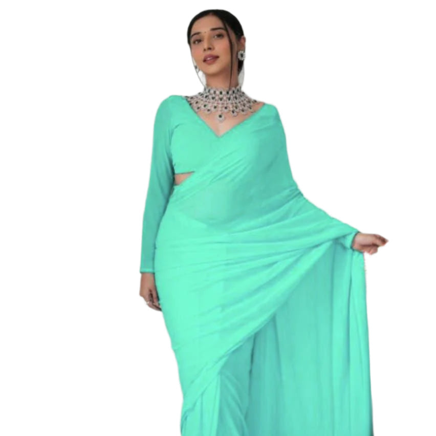 1 Min Ready To Wear Saree *BLOOMING GEORGETTE SAREE*
