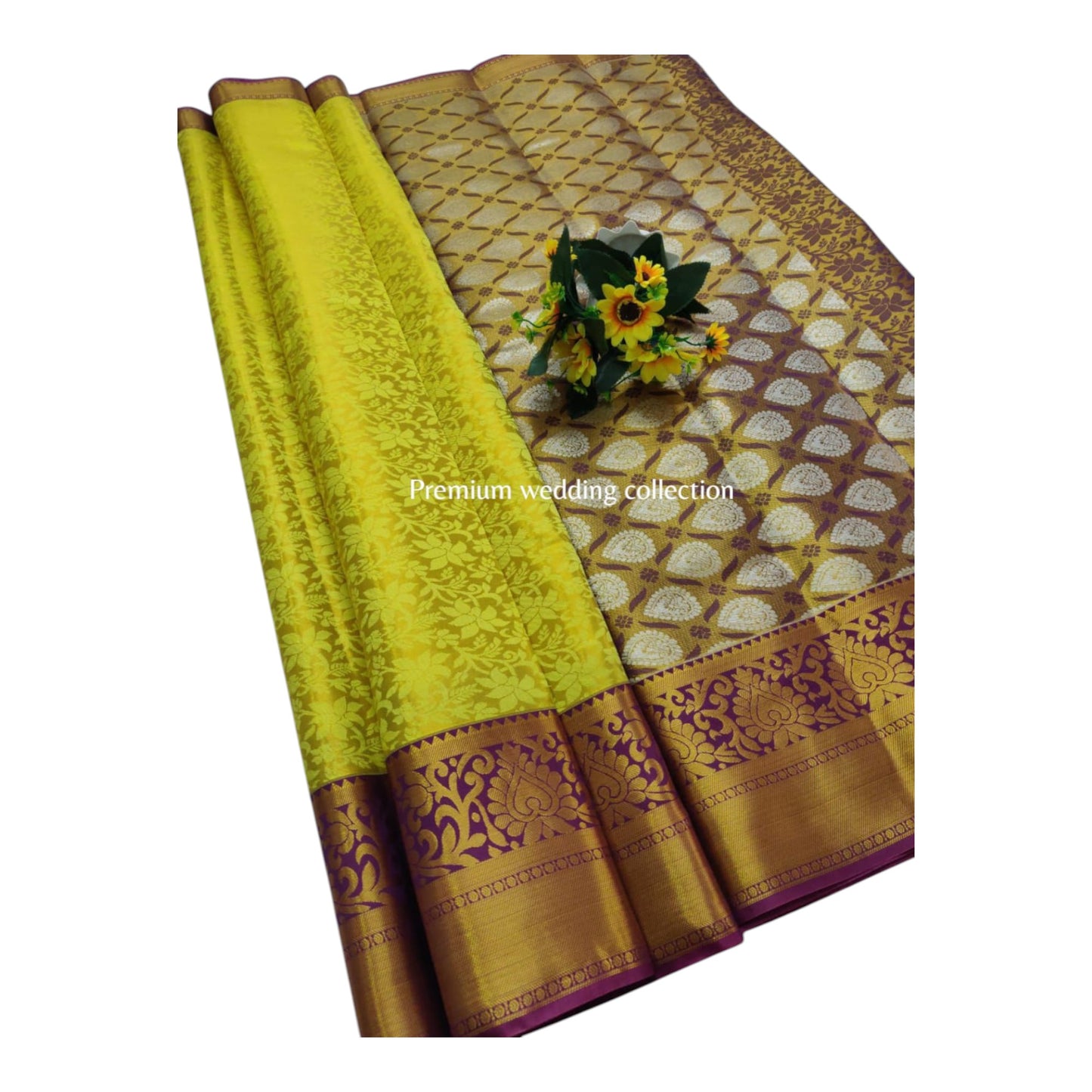 POOMBAVAI- SHINING TISSUE SILK SAREE