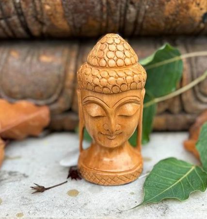 Hand Crafted Buddha head Showpiece