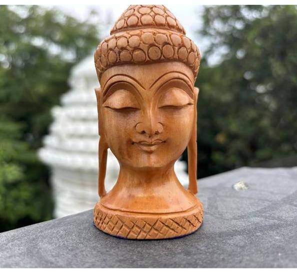 Hand Crafted Buddha head Showpiece