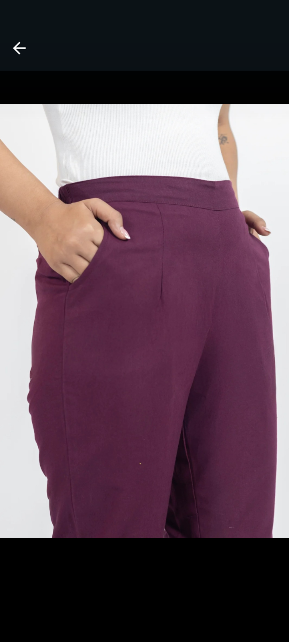 Women's Regular Cotton Pants