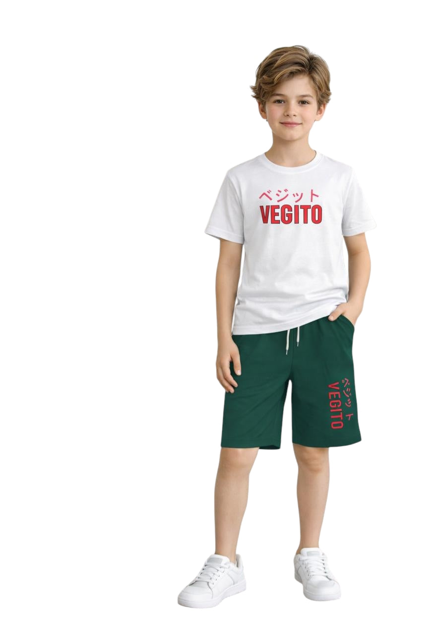 Boys Graphic Co-ord Set (T-Shirt + Shorts)