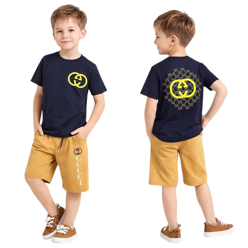 Boys Graphic Co-ord Set (T-Shirt + Shorts)