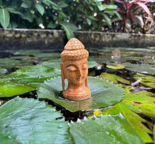 Hand Crafted Buddha head Showpiece