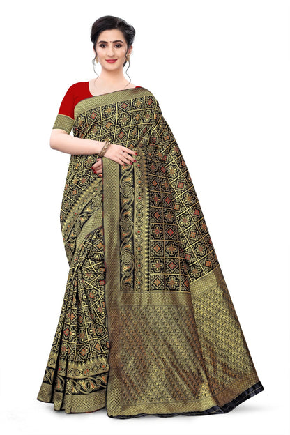 *Woven Bollywood Cotton Silk Saree*