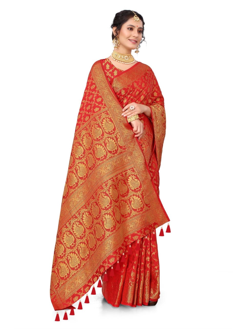 Self Design Patola Cotton Silk Sarees