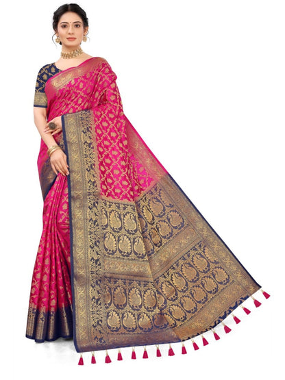Self Design Patola Cotton Silk Sarees