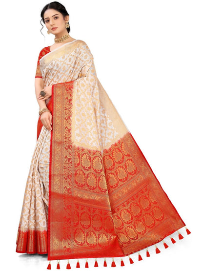 Self Design Patola Cotton Silk Sarees
