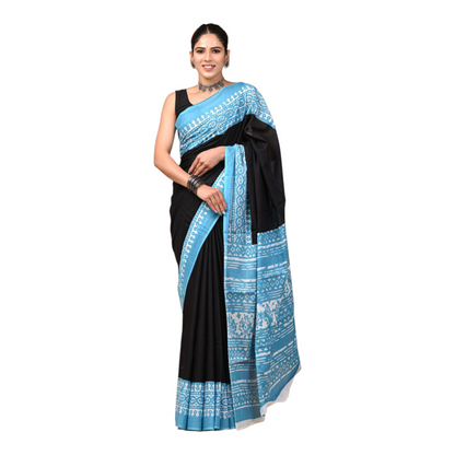 Cotton mulmul sarees with Blouse piece