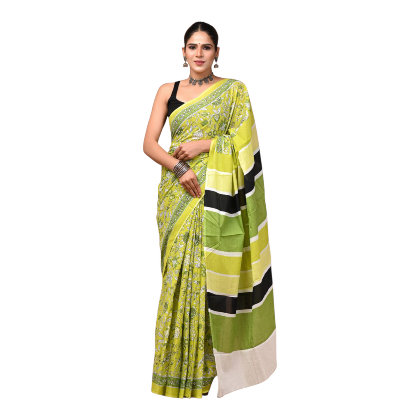 Cotton mulmul sarees with Blouse piece