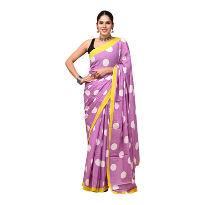 Cotton mulmul sarees with Blouse piece