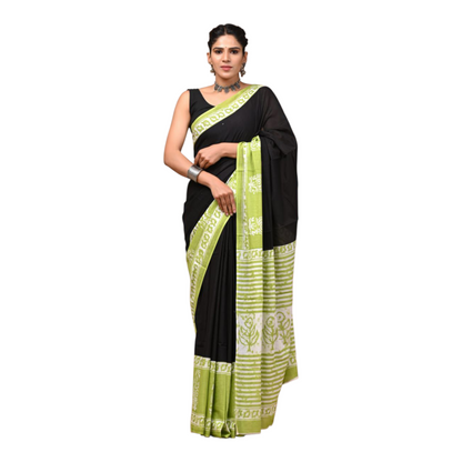Cotton mulmul sarees with Blouse piece