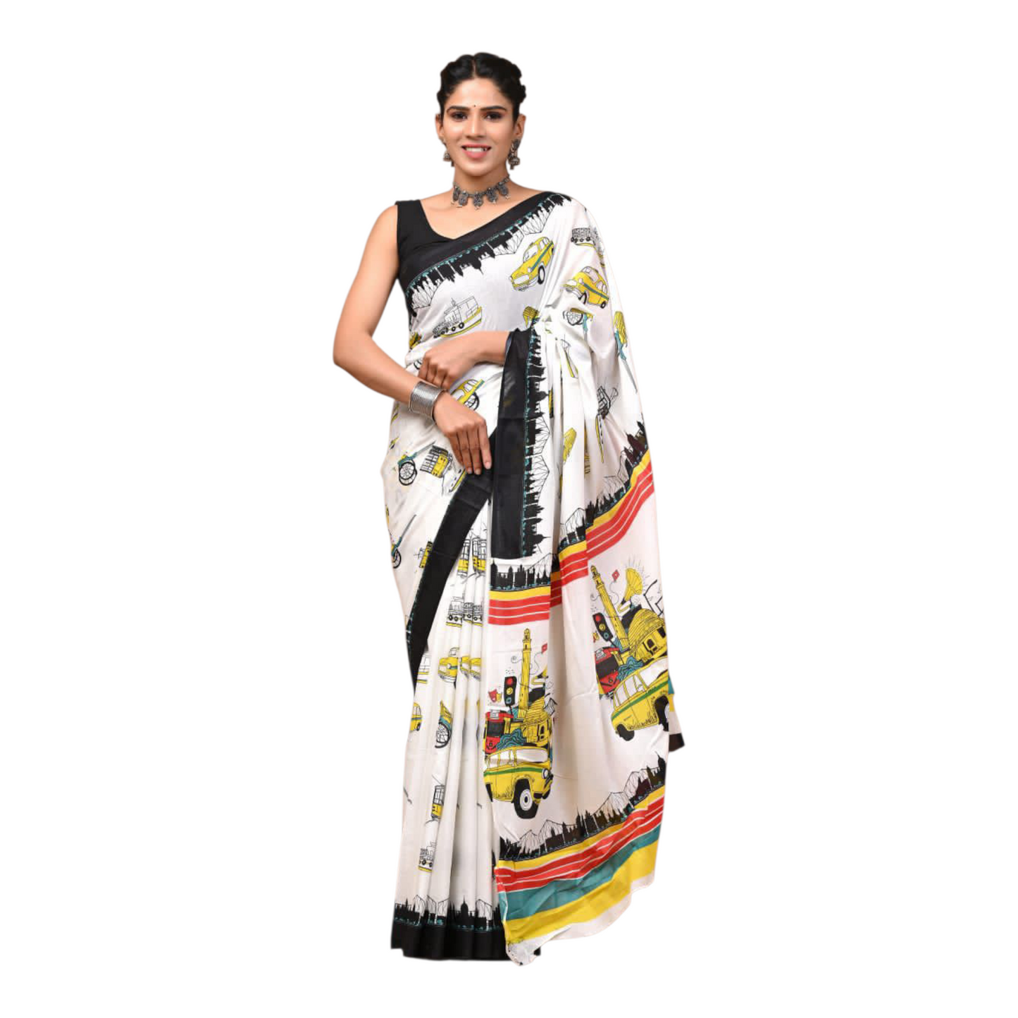 Cotton mulmul sarees with Blouse piece