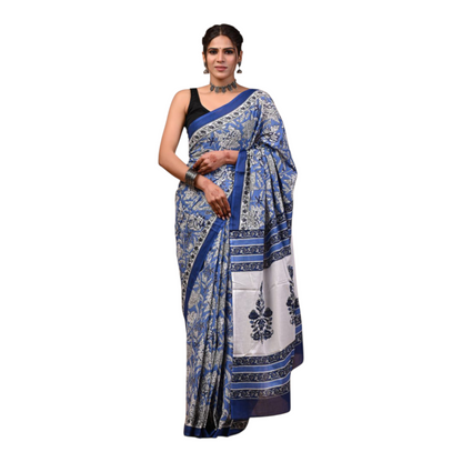 Cotton mulmul sarees with Blouse piece