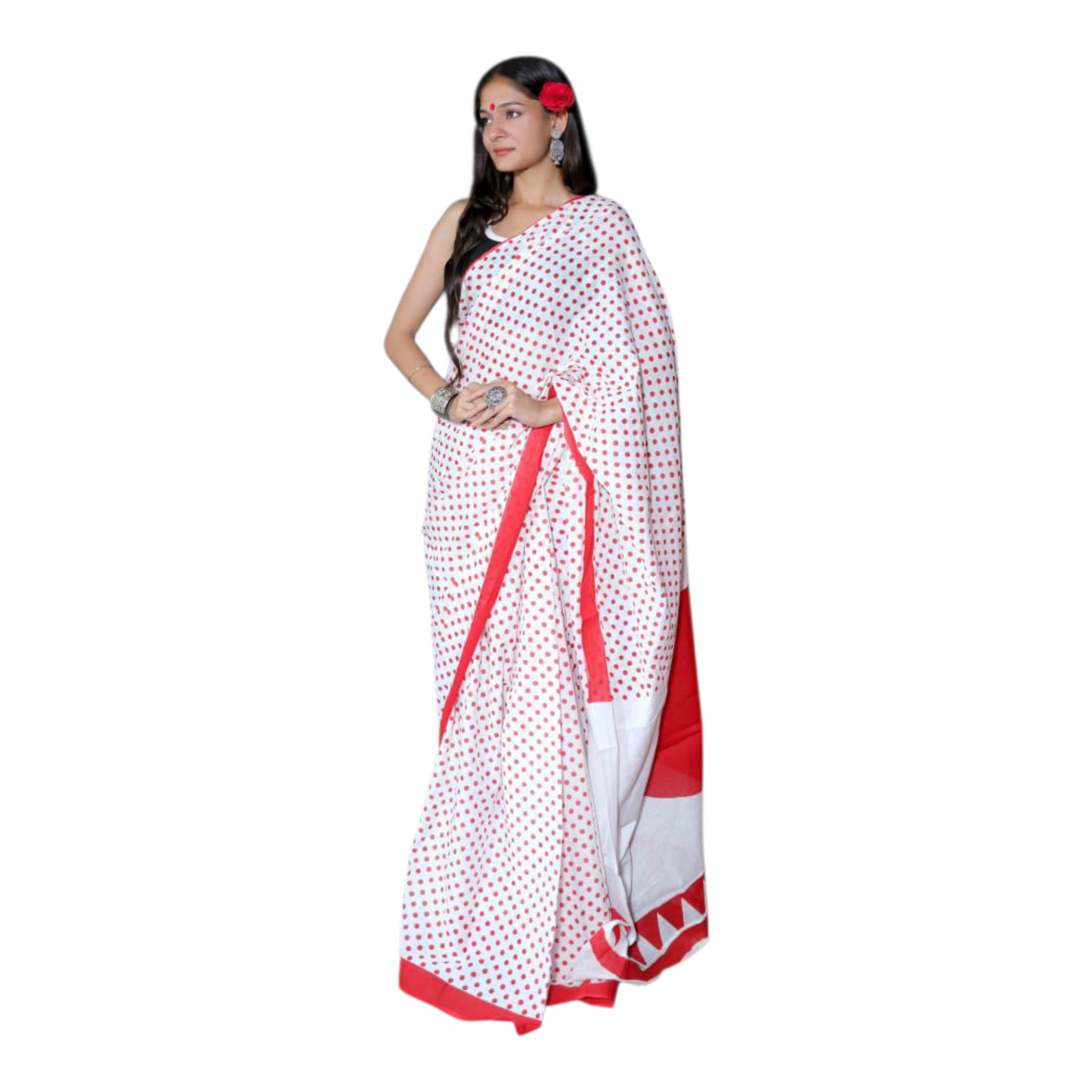 Cotton mulmul sarees with Blouse piece