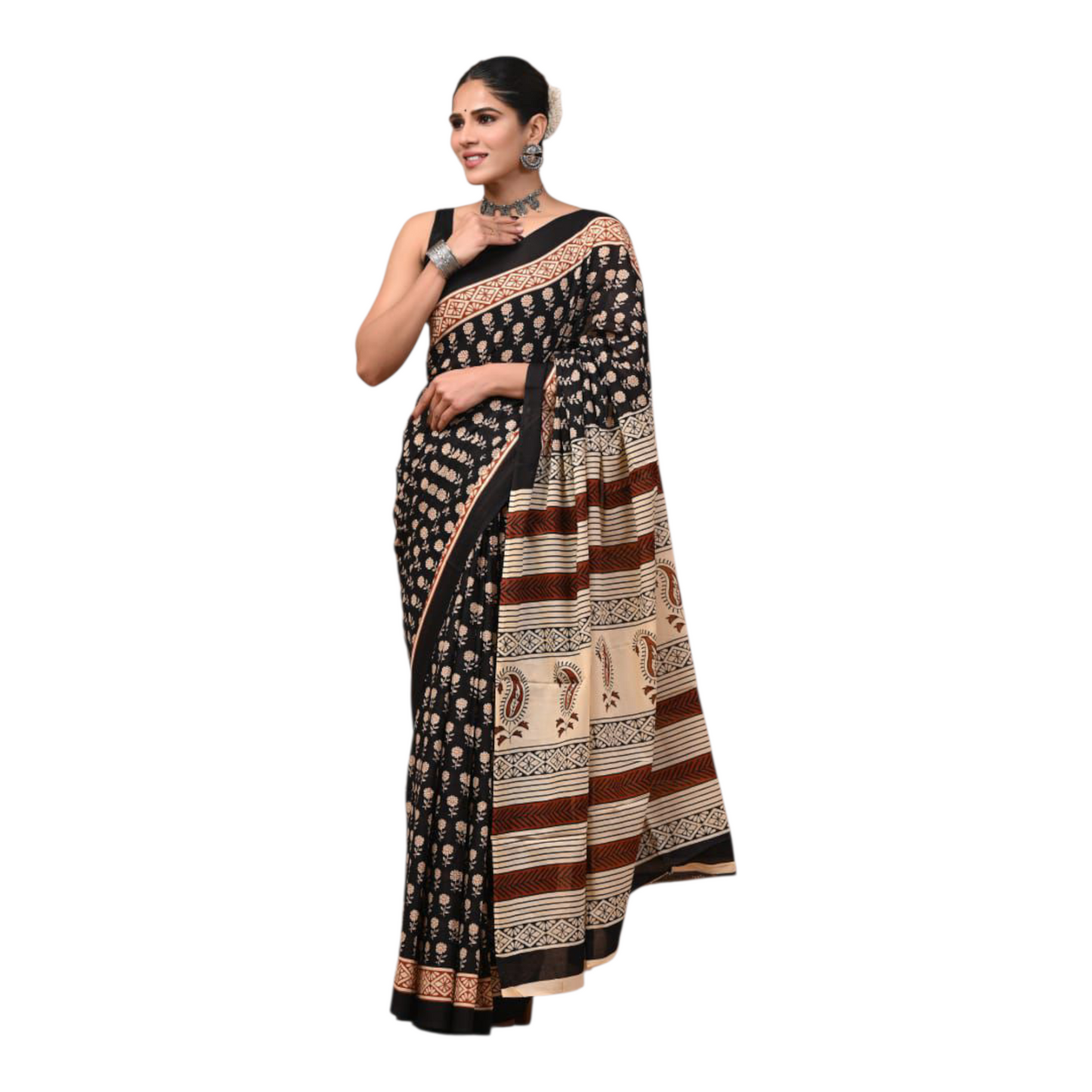 Cotton mulmul sarees with Blouse piece
