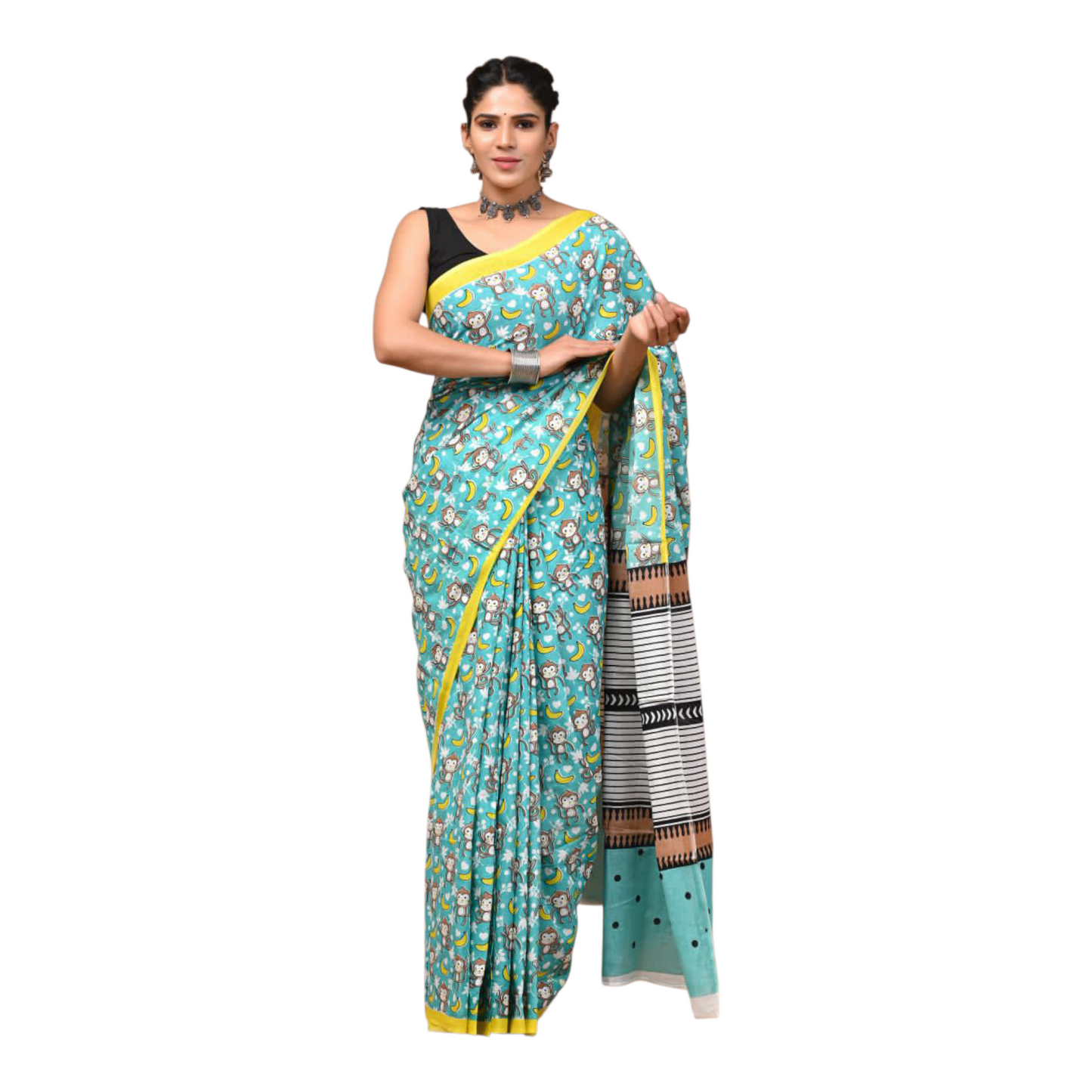 Cotton mulmul sarees with Blouse piece