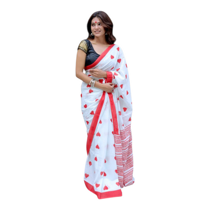 Cotton mulmul sarees with Blouse piece