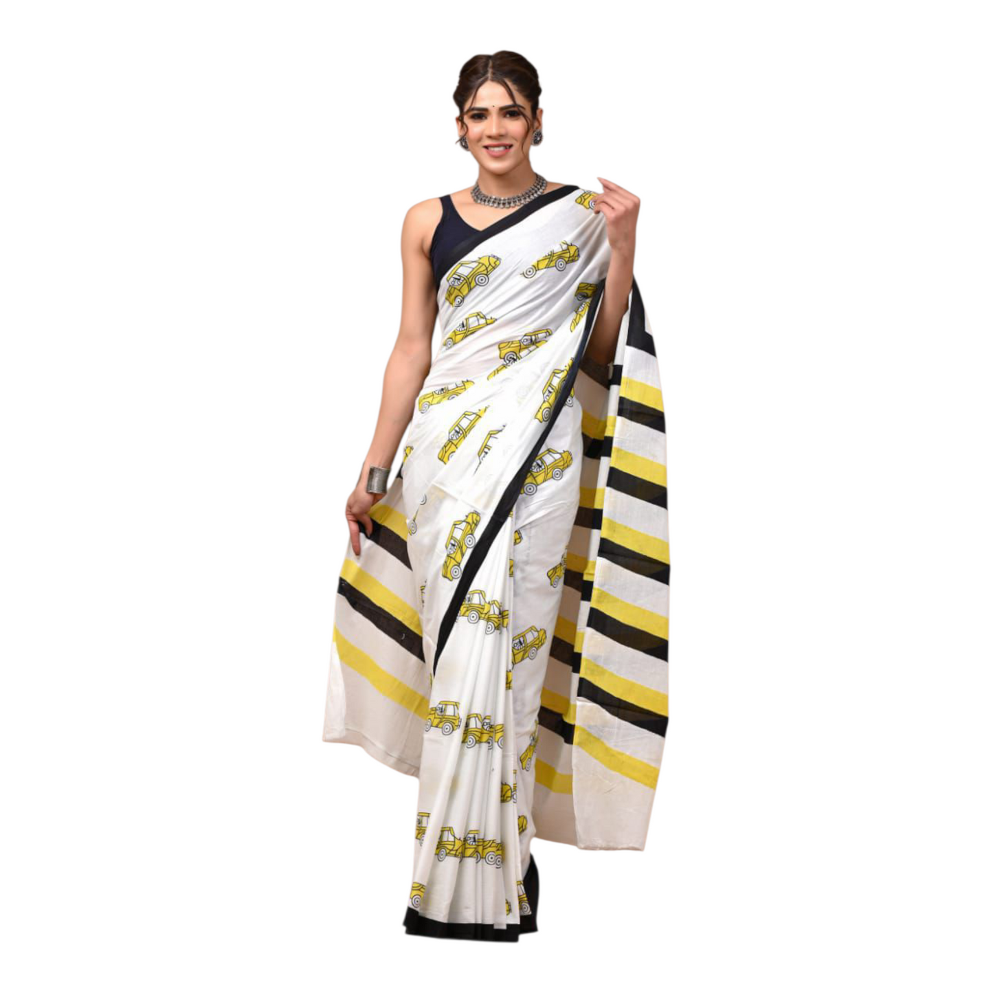 Cotton mulmul sarees with Blouse piece